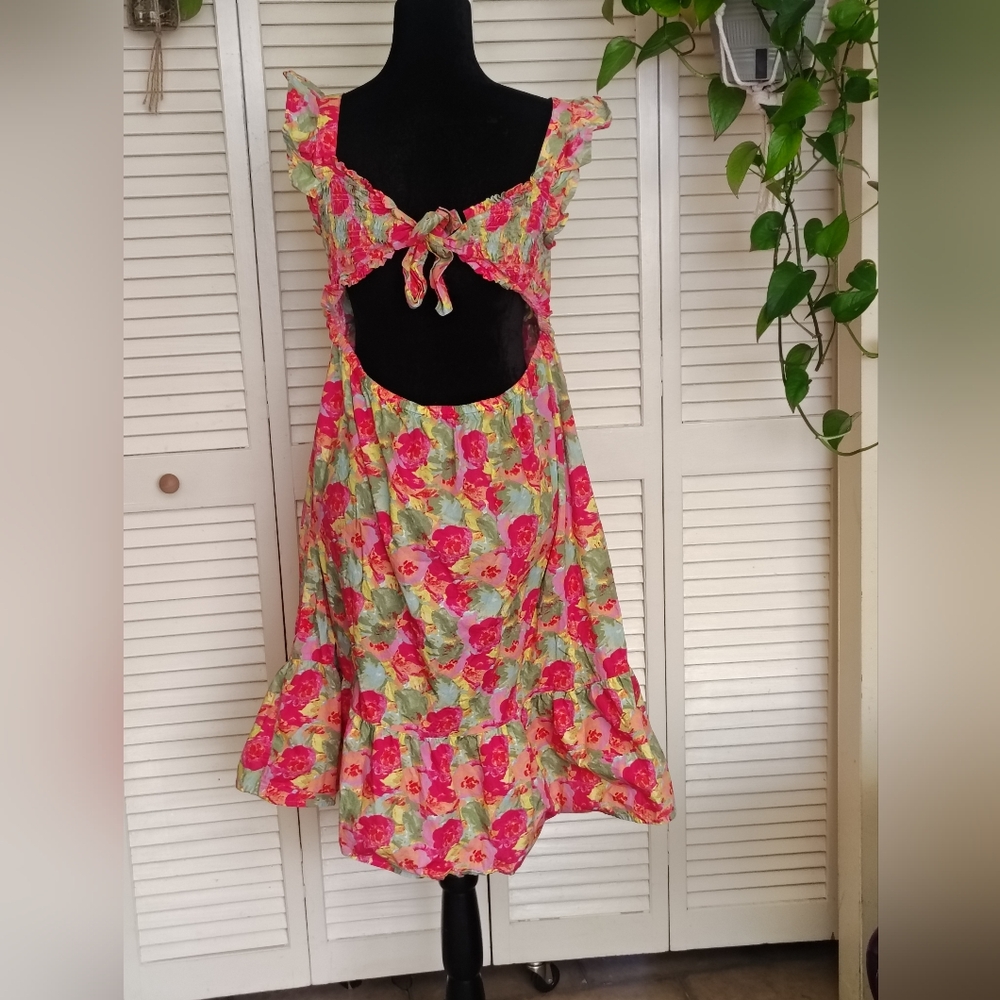 Peyton & Parker Floral Girls Dress – Pink & Green Size XL (18/18.5P) – Like New - Picture 3 of 10